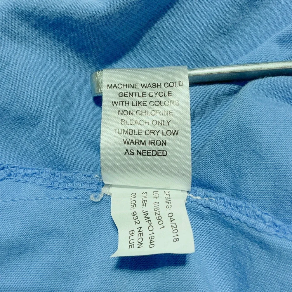 Johnnie-O Hangin' Out Polo Shirt Men's XL Blue 100%‎ Cotton Short Sleeve Pocket